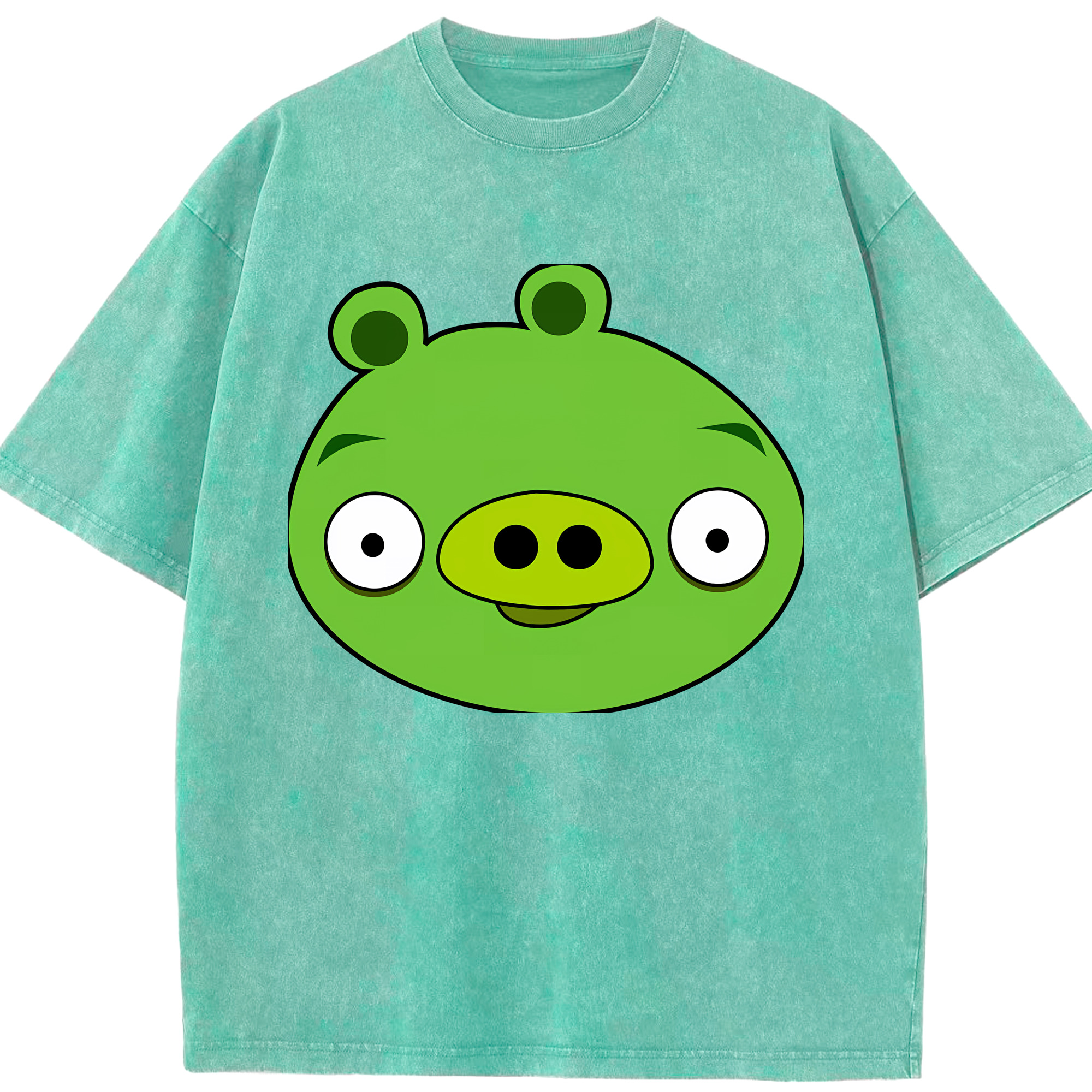 （画像用） Angry Birds アングリーバード 綿100% ヴィンテージ風 半袖Tシャツ（フロントプリント）